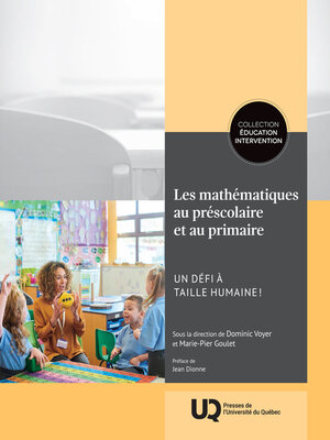 cover image of Les mathématiques au préscolaire et au primaire